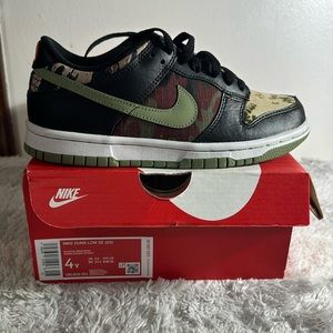 BRAND NEW 2021 Nike Dunk Low Crazy Camo (GS) 4Y